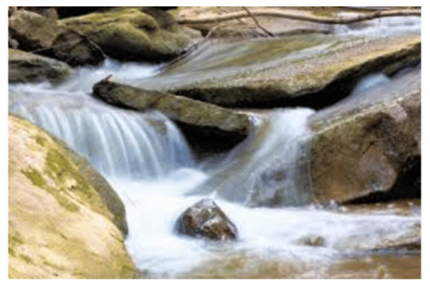 <p>Include the formation of clouds and precipitation, the flow of running water, and the action of lightning.</p>