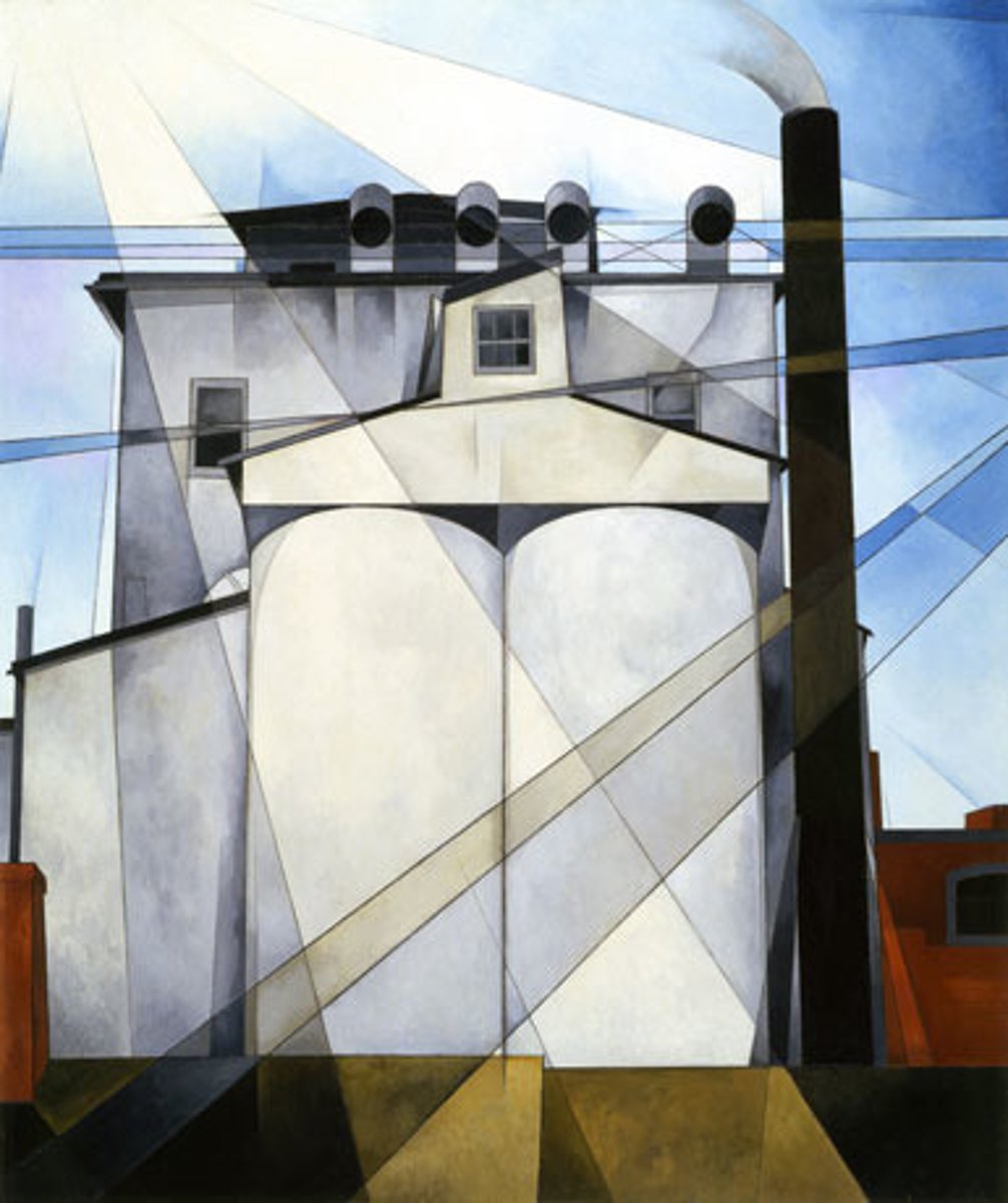 <p>1915 - 1945</p><p>Buildings and industrialization in sharp geometric shapes</p>