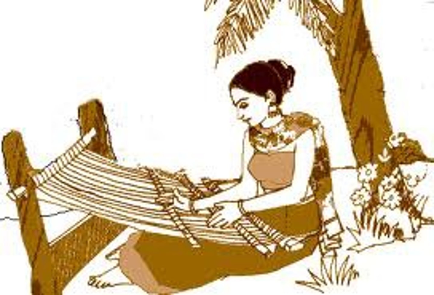 <p>/wiːv ˈkləʊðɪŋ/ • Phrase • To make fabric or cloth by interlacing threads • Dệt vải • They weave clothing using traditional methods.</p>