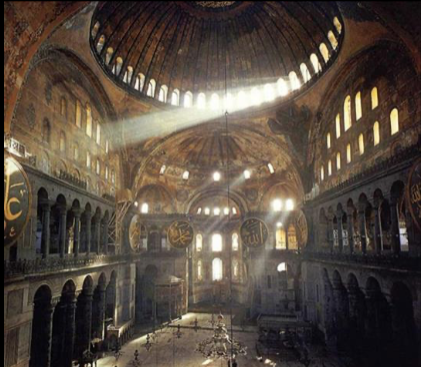 <p><span>Anthemius and Isidorus, Hagia Sophia, Constantinople, 537</span></p>