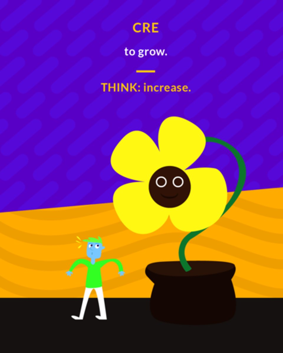 <p>to grow</p>