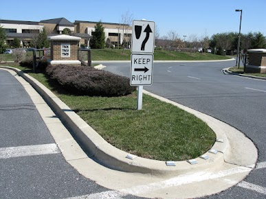 20\. What is the middle patch of grass and cement called in this picture that as drivers you should not drive over?

\
Mean

Mode

Merge

Median