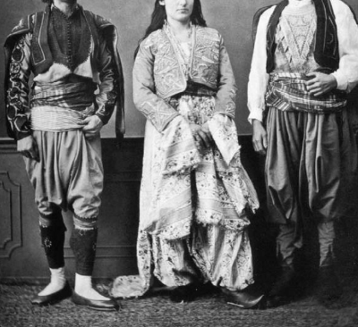 <ul><li><p>baggy pants</p></li><li><p>originated from Turkish horse-riding nomads</p></li></ul><p></p>