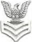 <p>eagle perched atop 3 chevrons</p>