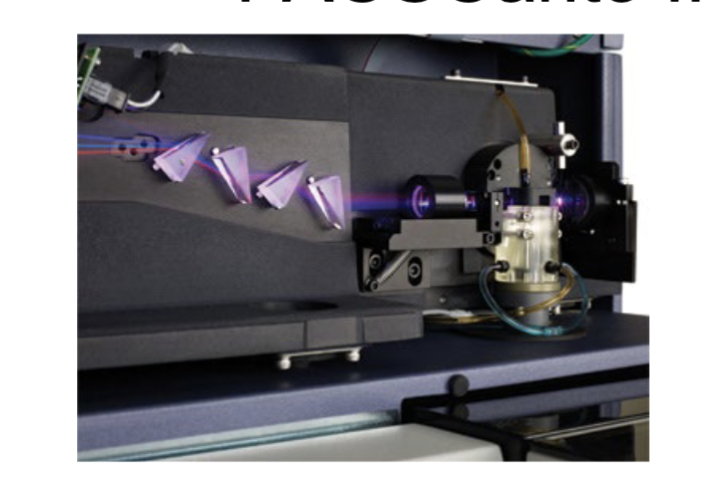 <p><span><span>The optics of the BD FACSCanto II system consist of an excitation source with</span><span><br></span><span>up to three lasers:</span><span><br></span><span>• blue (488-nm, 20-mW solid state),</span><span><br></span><span>• red (633-nm, 17-mW HeNe),</span><span><br></span><span>• violet (405-nm, 30-mW solid state).</span><span><br></span><span>FACSCanto II is able to detect 8 parameters simultaneously.</span></span></p>