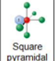 <p>Square pyramidal </p>