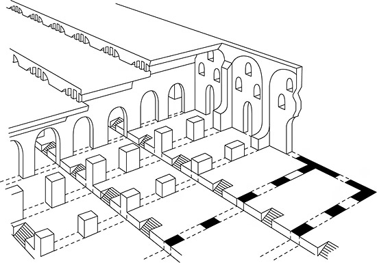 \- Porticus Aemilia

\- 193 BCE, restored in 174 BCE

\- Rome

\- Warehouse made entirely of concrete and arches

\- Arches and concrete were Greek inventions that allowed the Romans to build cheaper and quicker

\- Republican architecture