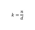 <p>Where:</p><p>k = Traffic Density </p><p>n = number of vehicles</p><p>d = distance travelled by vehicle</p>