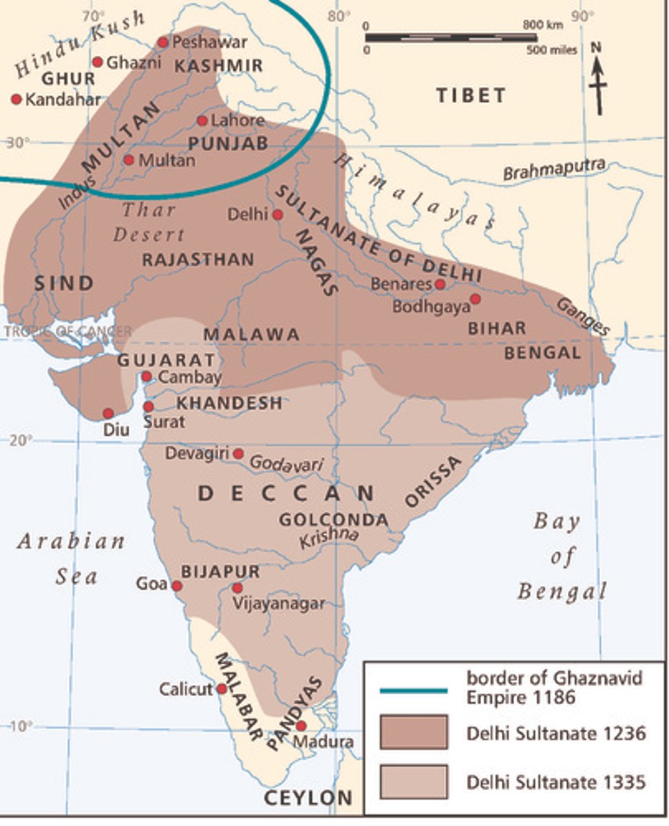 <p>The first Islamic government established within India</p>