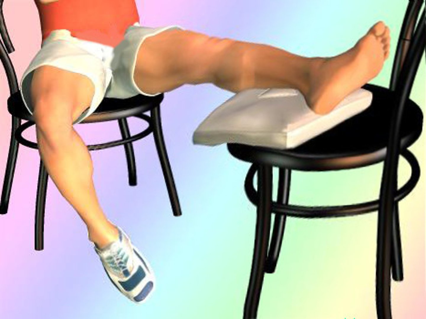 <p>raise injured area above heart level when lying or sitting down</p>