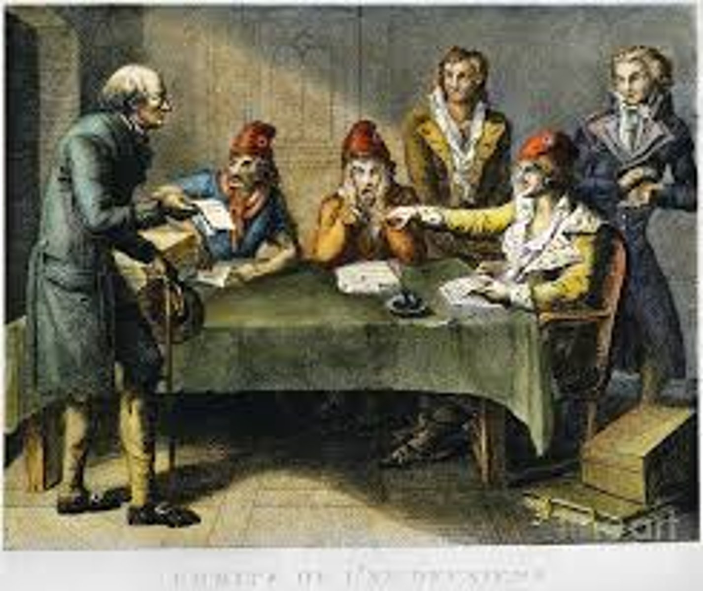 <p>This small group, led by Robespierre, oversaw the Reign of Terror</p>