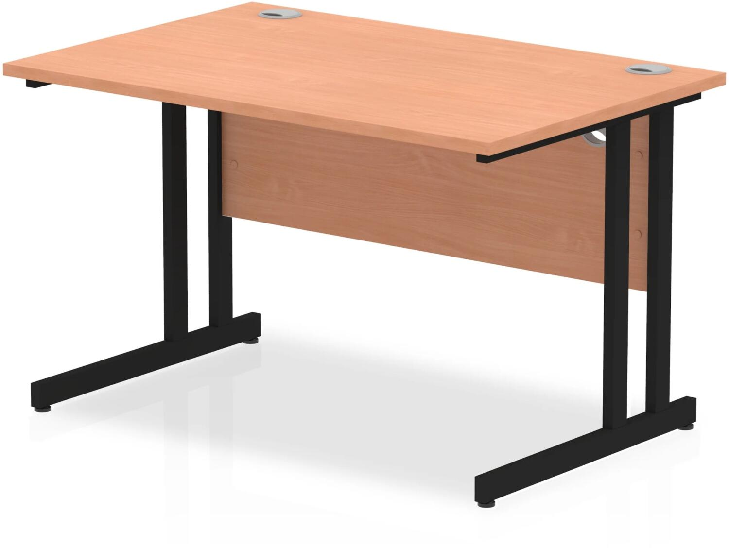 <p>Table, mesa em geral;<br>Desk, mesa para trabalho</p>