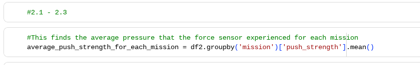 <p>df.groupby(‘group_col’)[‘val_col’].mean() # the average value of a column corresponding withs its group name</p><p>df[[‘col1’,&nbsp;‘col2’]].mean() # Average of multiple columns</p>