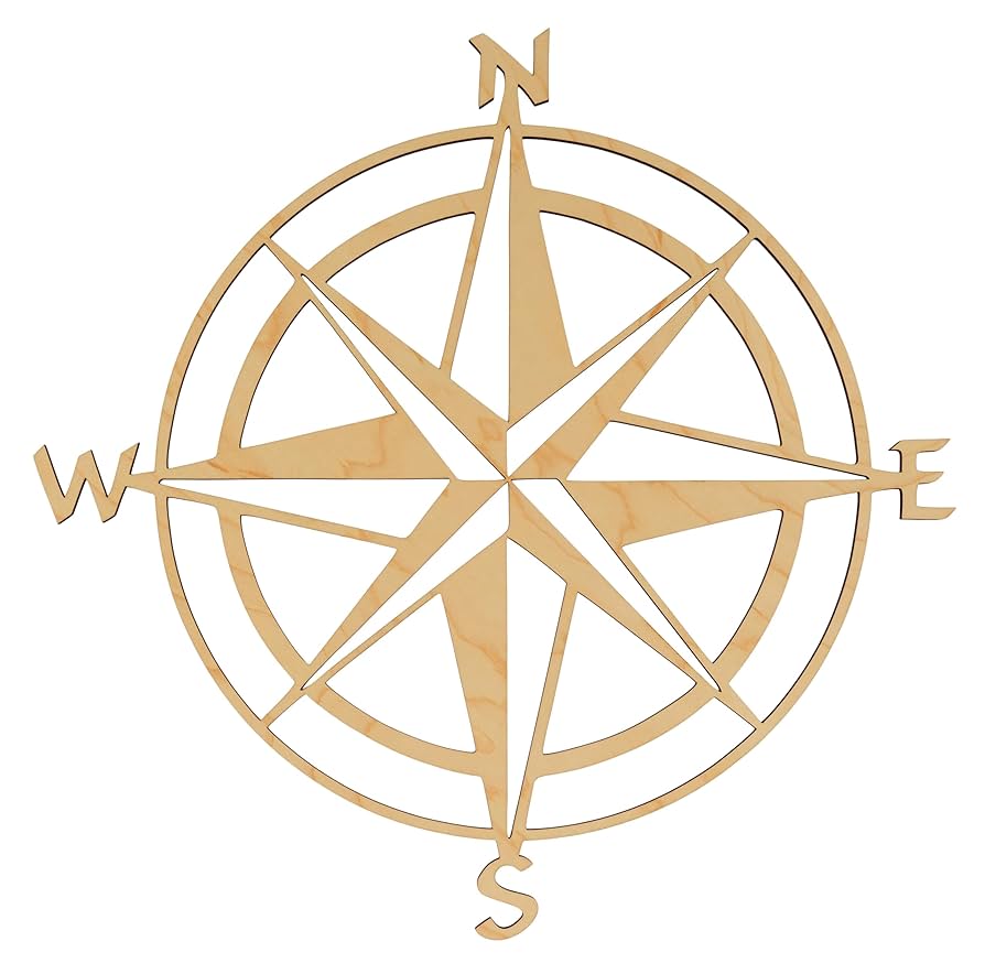 <p>A symbol showing cardinal directions: North, East, South, West.</p>