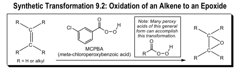 <ul><li><p>formation of epoxide ring</p></li></ul><p></p>