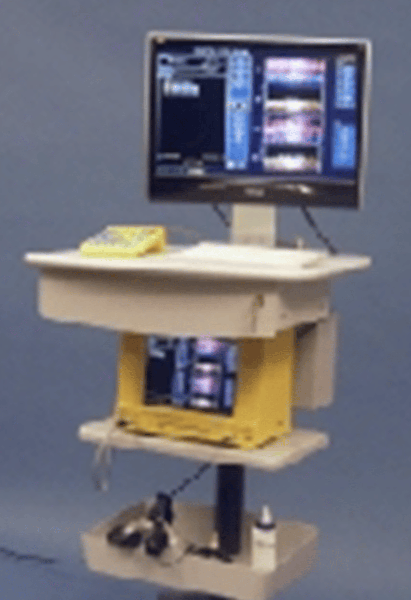 <p>Ultrasound system</p><p>1-5 MHz sector transducer</p>