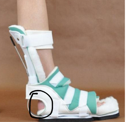 <p>what is the name, type, and purpose of this ankle orthotic?</p>