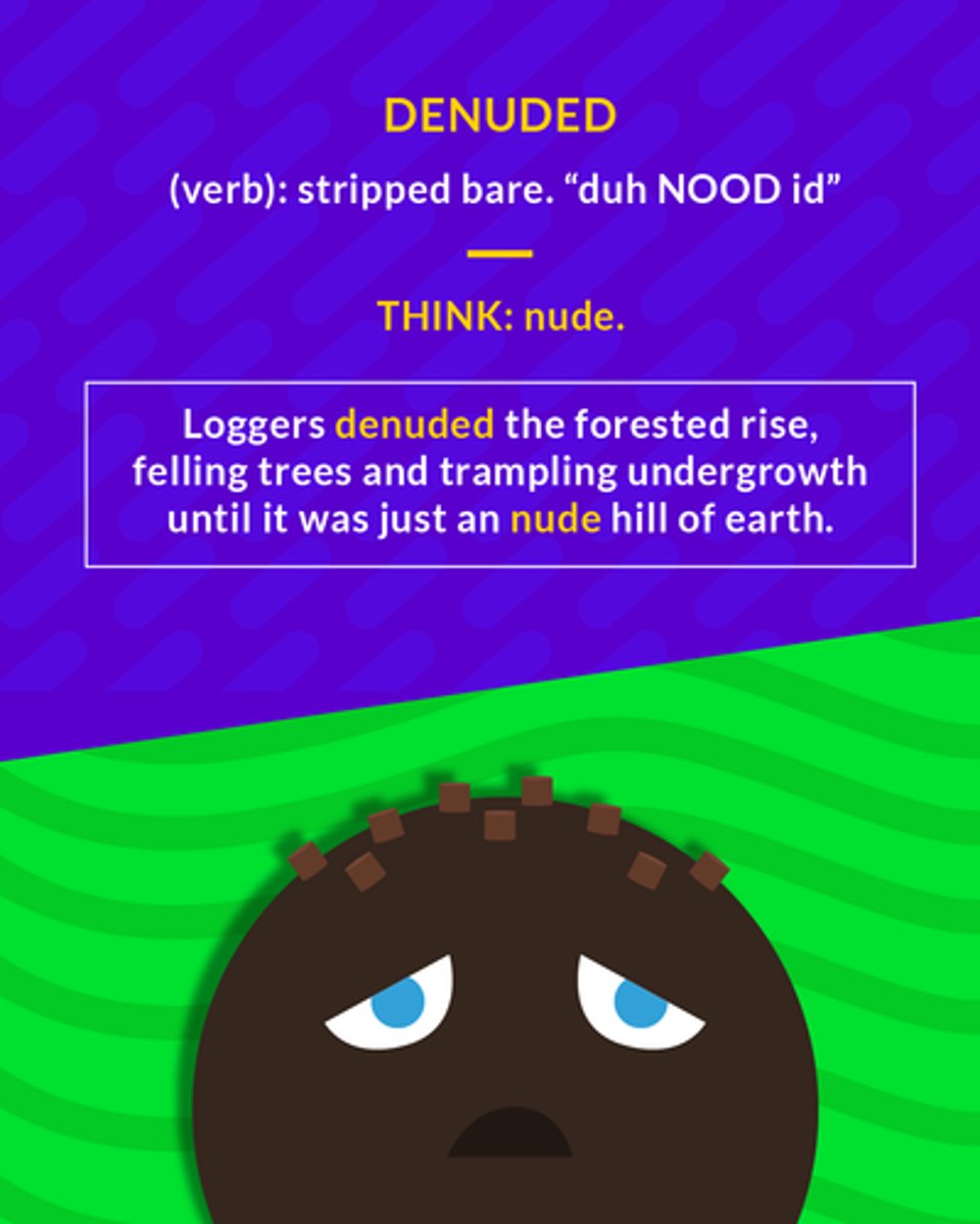 <p>stripped bare</p>