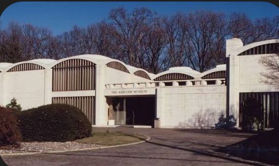 <p><span><span>Concrete arches, monumental museum form</span></span></p>