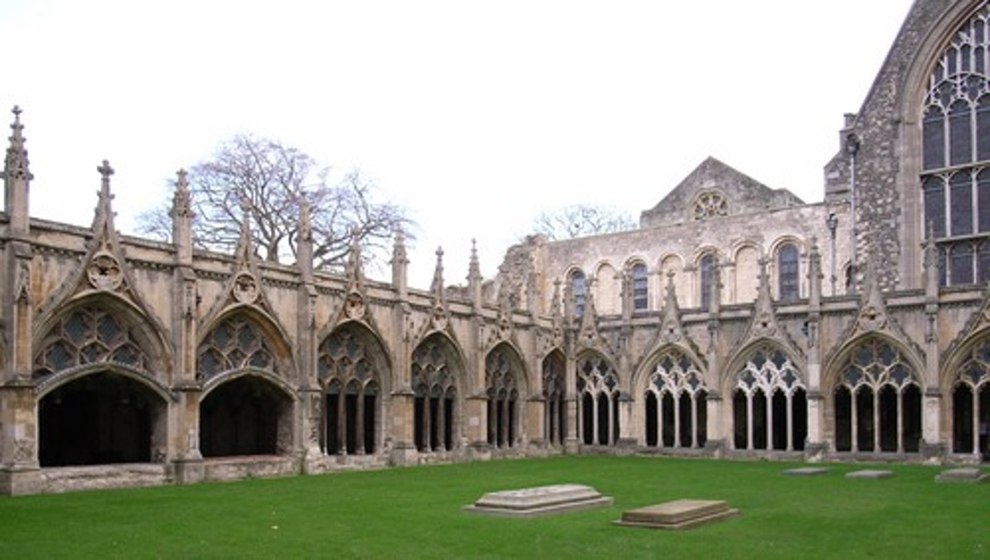 <p>A MONASTERY COURTYARD, usually planted, enclosed by a covered ambulatory.</p>