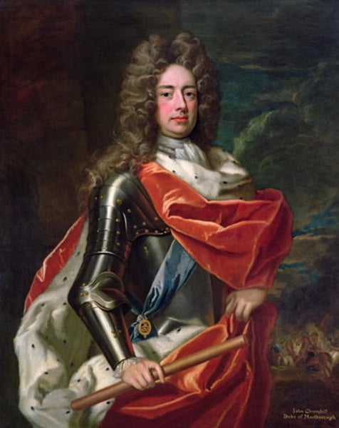 <p>John Churchill (Winston Churchill's ancestor by 7 generations) who was the English Commander and Chief of the Army during the War of Spanish Succession. He would construct a castle for his family, which he would name Blenheim after the battle.</p>