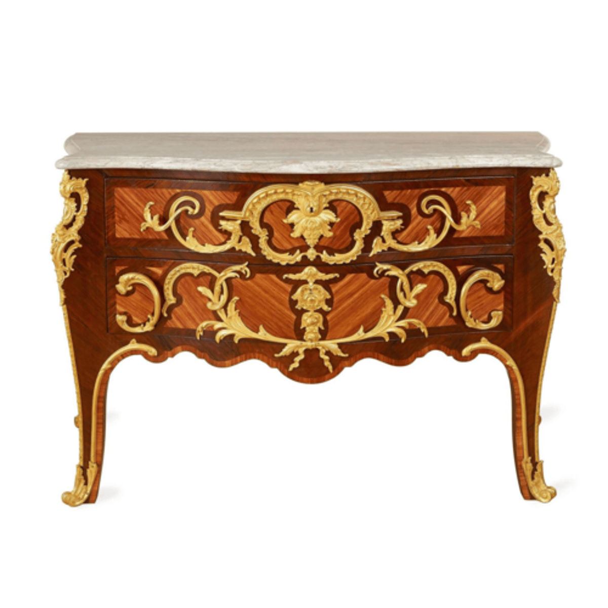 <p>French Rococo (Louis XV)</p><p>A table with several drawers</p>