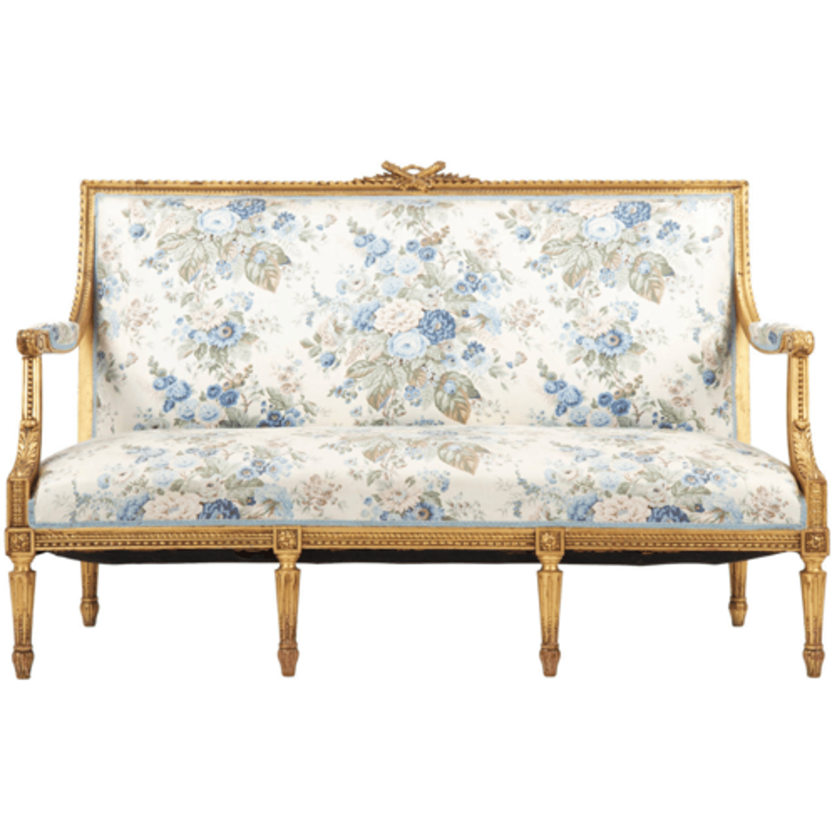 <p>French Neoclassic</p><p>a long upholstered seat for more than one person, typically with a back and arms.</p>
