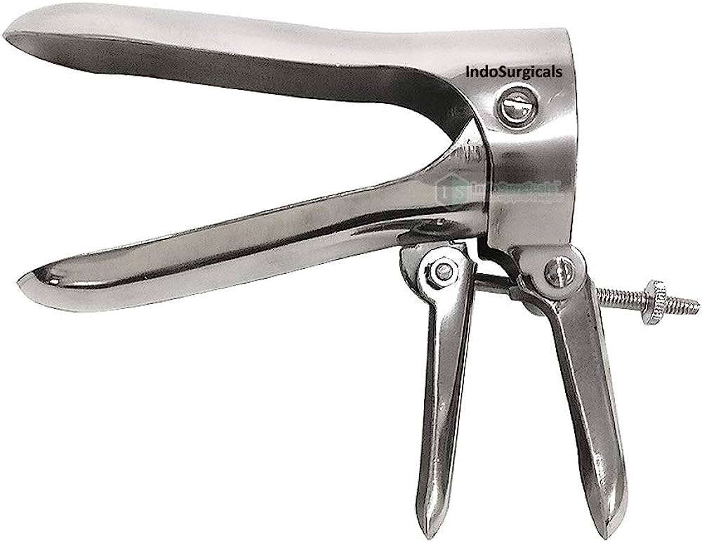 An instrument used to enlarge the vaginal canal opening during the pelvic examination