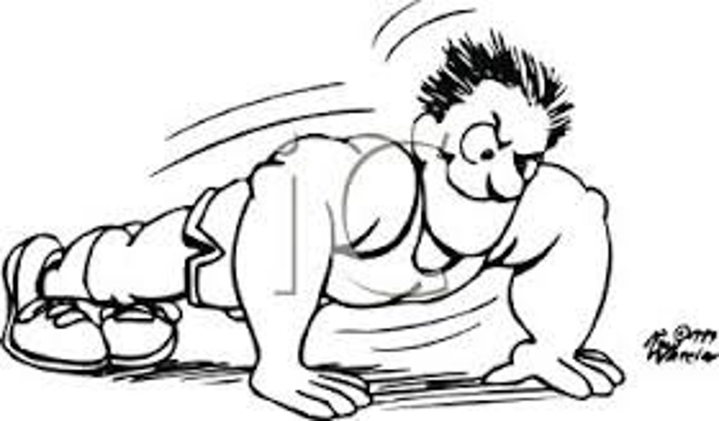 <p>What motion must happen in the shoulders to complete the pushup?</p>