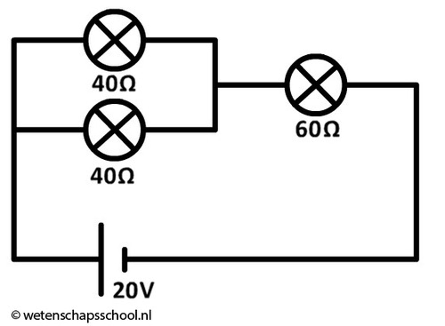 <p>een Schakeling waarin sommige onderdelen in serie geschakeld zijn en andere parallel.</p>
