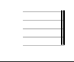 <p>Two bar lines (the second is thicker) that mark the end of the song.</p>