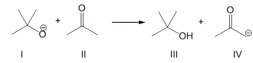 <p>For the following reaction, which reactant functions as an acid?</p>