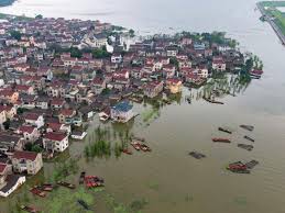 <p>deforestation</p><p>urbanization</p><p>channel straightening</p><p>polder reclamation (reduced lake size)</p><p>hard engineering (levee breakage)</p><p>overgrazing (soil erosion increased sedimentation reducing river capacity)</p>
