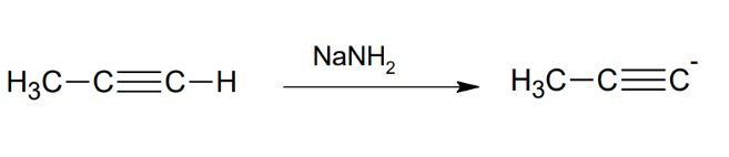 <p>in handy when connecting with other moecules. Basically removes an extreme H that was adjacent to a triple bond.</p><p></p><p>NaNH2</p>