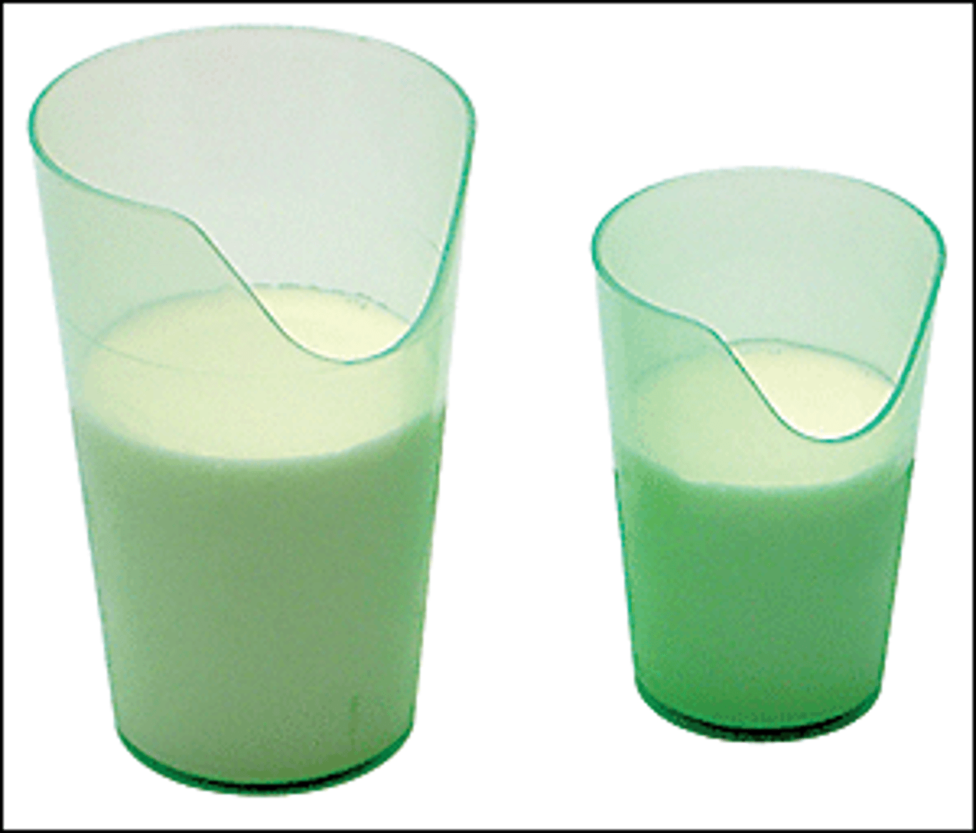 <p>Maintaining a neutral head position during drinking for children with extensor tone or poor head control.</p>
