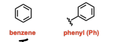 <p>Unsaturated hydrocarbon functional groups containing a ring of alternating single and double bonds (fully conjugated), often with 6 pi electrons, exhibiting special stability due to resonance and proportionality.</p>