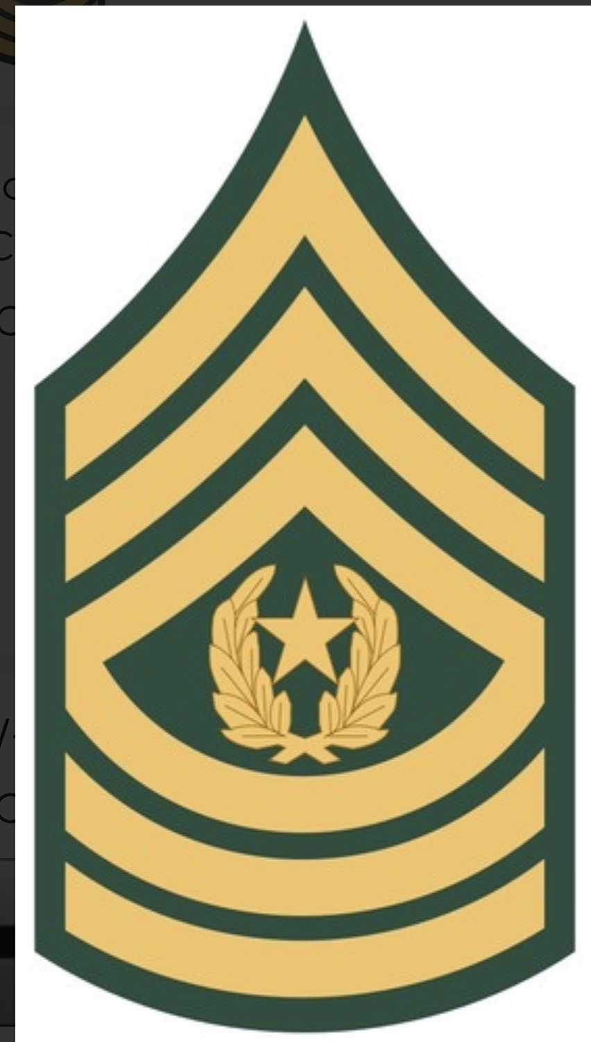 <p>CSM; E-9</p>
