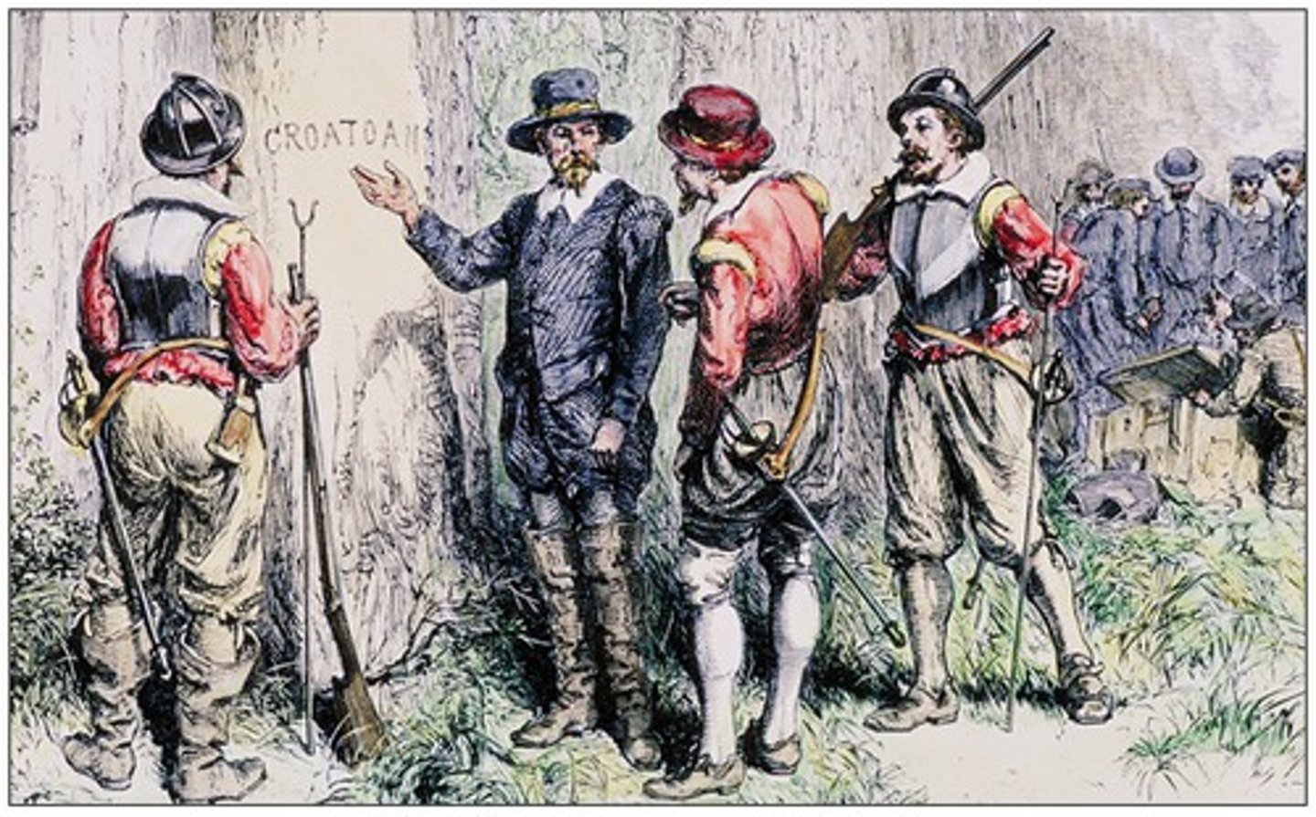 <p>a colony established in the Chesapeake that disappeared three years after the last shipment of supplies</p>