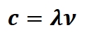<p>C= speed of light in a vacuum 2.9979×10^8m/s </p>