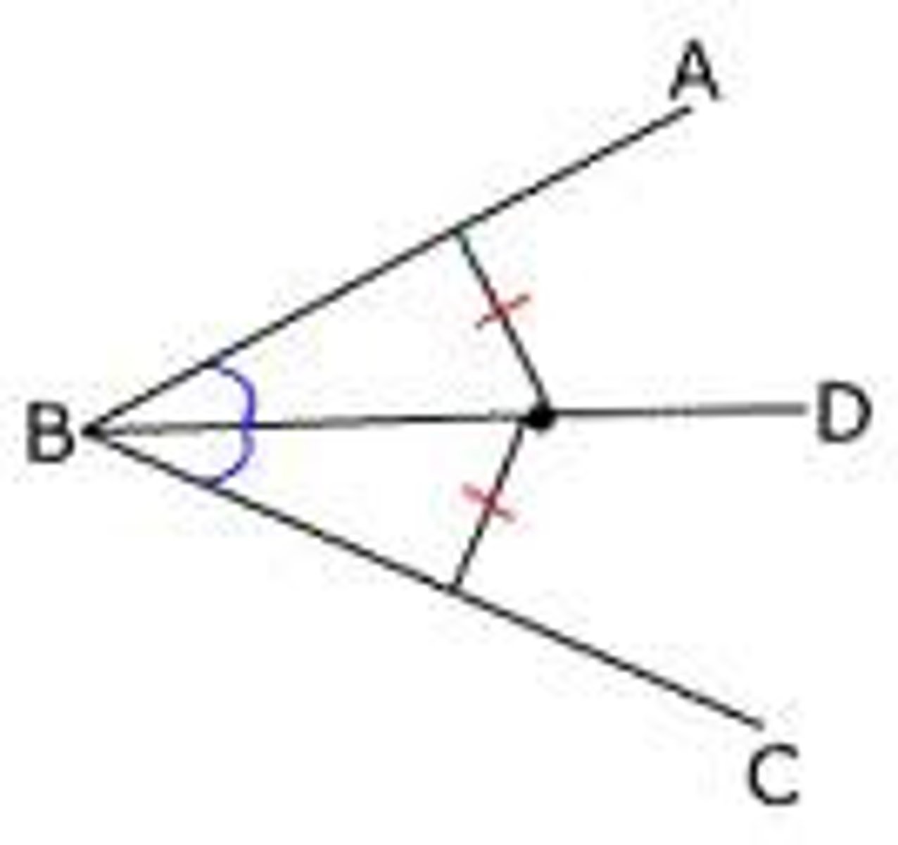 <p>Ray BD bisects ∠ABC</p>