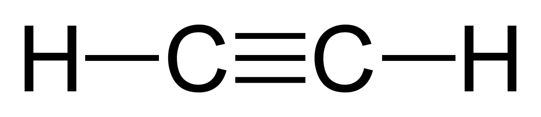 <p>two carbons with at least one triple bond</p>