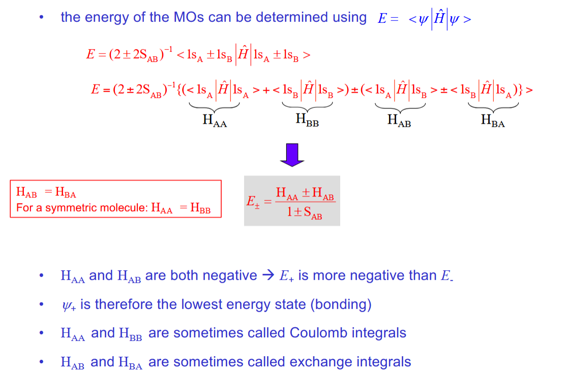 <p>Each of the 4 terms is negative</p><p>H<sub>AA</sub> = H<sub>BB</sub> and H<sub>AB</sub> = H<sub>BA</sub></p>