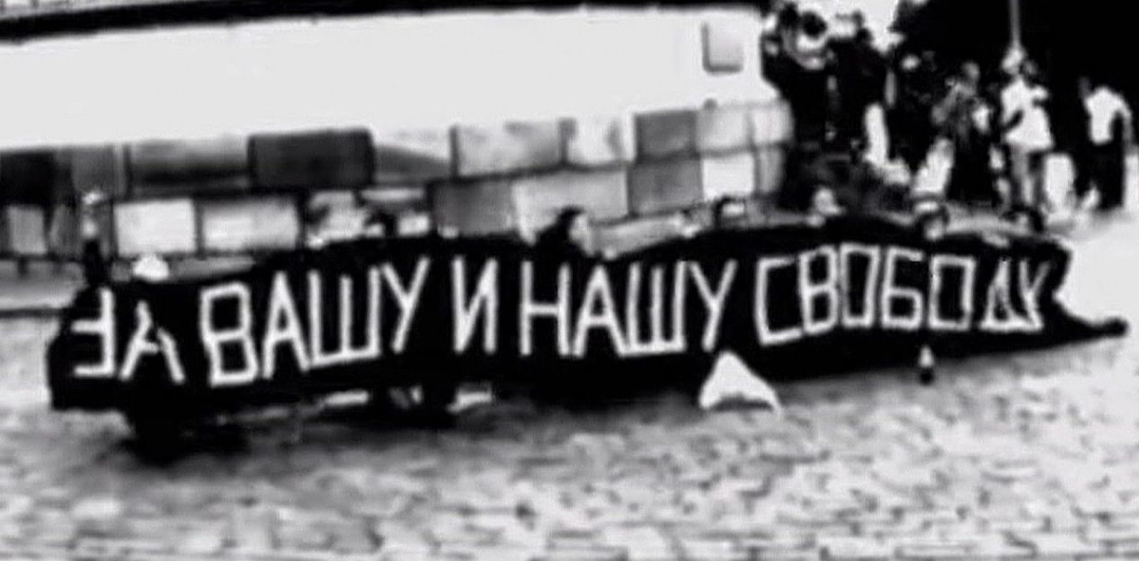 <p>Give an example of a public demonstration organised by the dissidents</p>