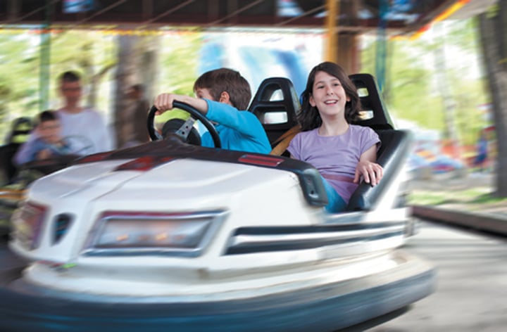 <p>bumper cars</p>