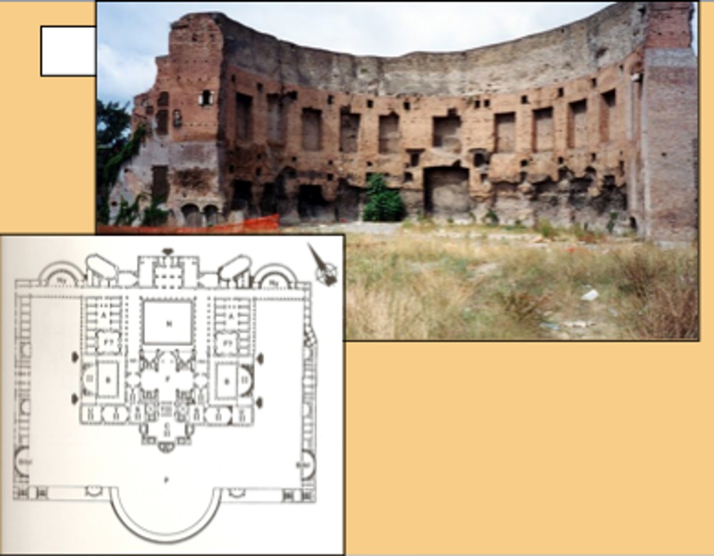 <p>A huge bath house built by Trajan on the lands of the Golden house that has many pools and spa type places. Also included libraries, promenades and entertainment spaces</p>