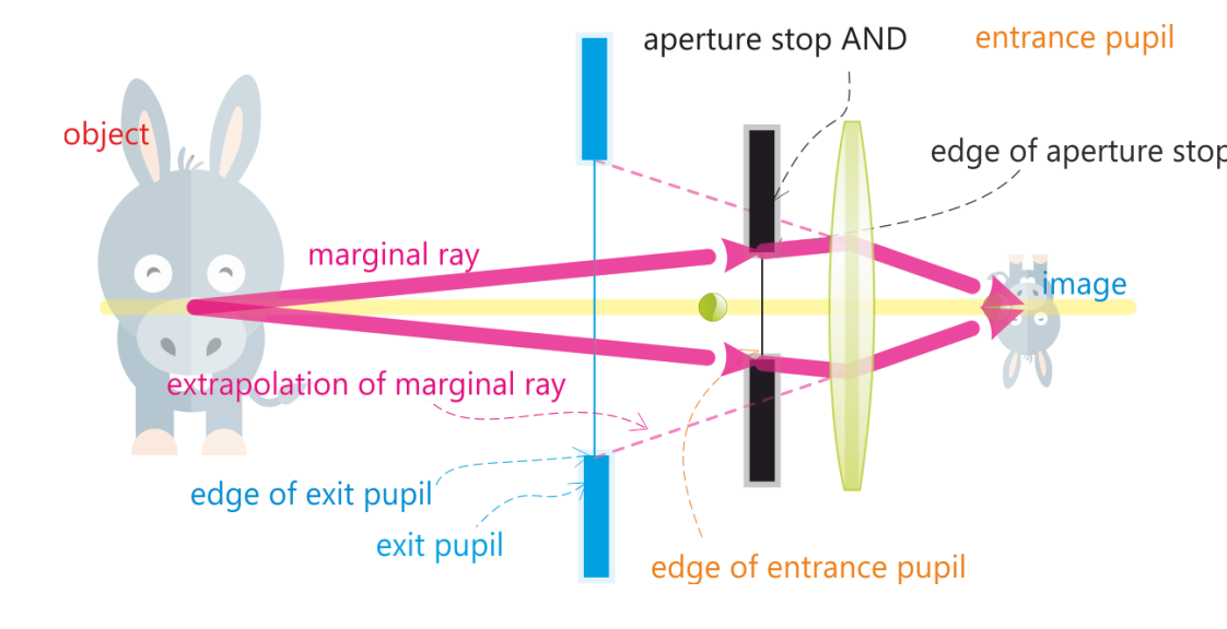 <ul><li><p>Most extreme ray that propagates through the system unobstructed</p></li><li><p>Confines the cone from an <u>on-axis</u> object point</p></li></ul><p></p>