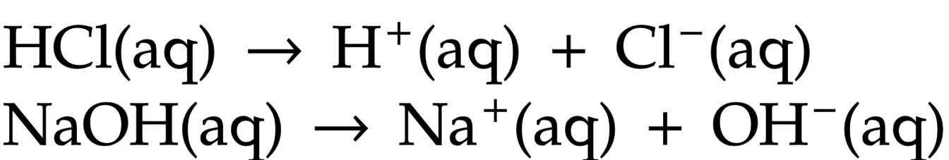 <p>ionise completely in water giving high concentration of hydrogen or hydroxide ions</p>