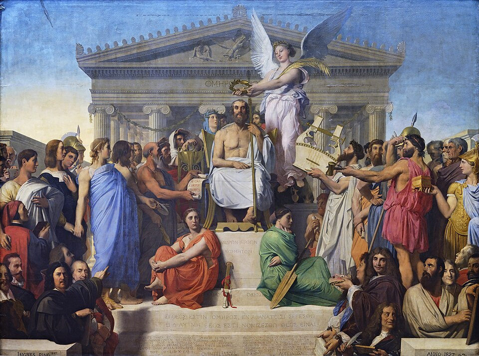 <p>What style was Ingres, Apotheosis of Homer, S.1827 created in?</p>