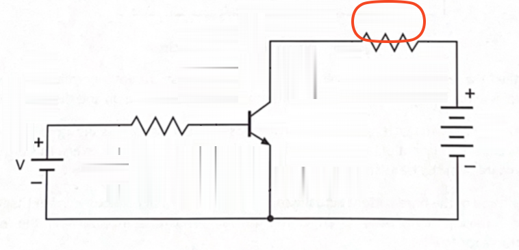 <p>Collector circuit resistance (load)</p>