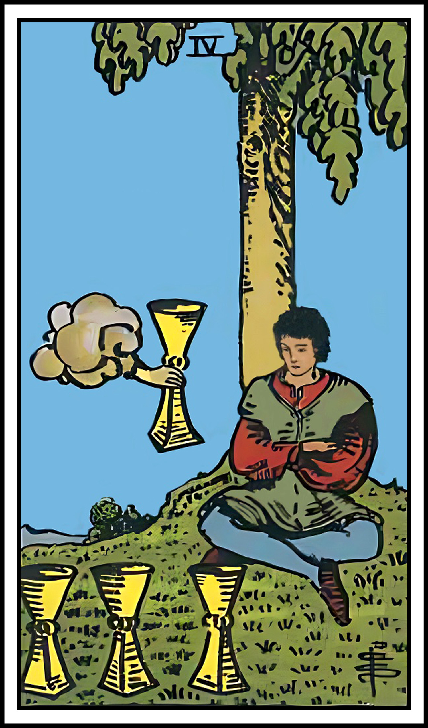 <p>4 of cups</p>